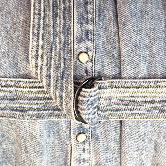 Rails Light Denim Letta Mini Dress S Flutter Sleeve Boho Cottage Core Minimalist - Picture 4 of 14